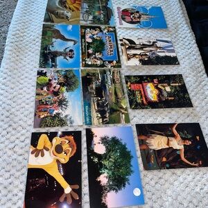 Lot of 12 Vintage Disney Postcards with Iconic Characters